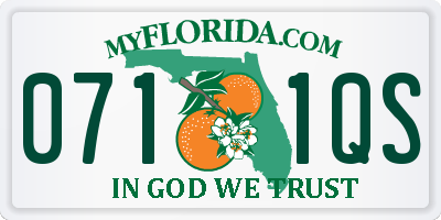 FL license plate 0711QS