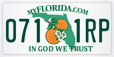 FL license plate 0711RP