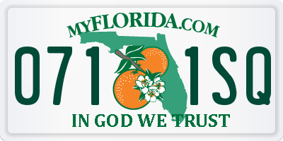 FL license plate 0711SQ