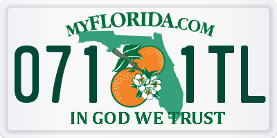 FL license plate 0711TL