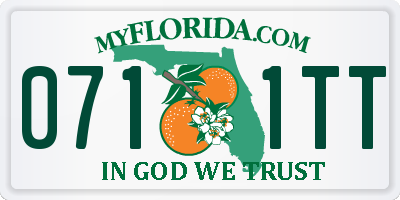 FL license plate 0711TT