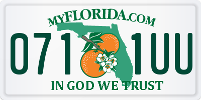 FL license plate 0711UU