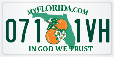 FL license plate 0711VH
