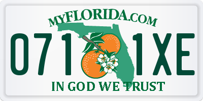FL license plate 0711XE