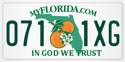 FL license plate 0711XG