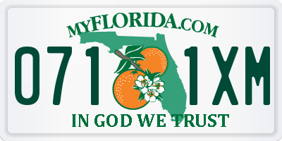 FL license plate 0711XM