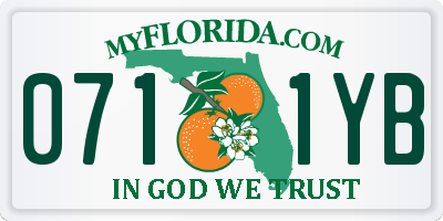 FL license plate 0711YB