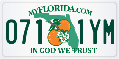 FL license plate 0711YM