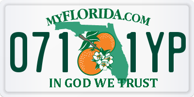 FL license plate 0711YP