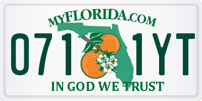 FL license plate 0711YT