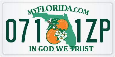 FL license plate 0711ZP