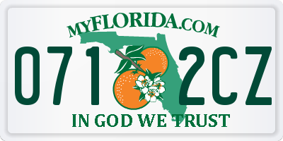 FL license plate 0712CZ