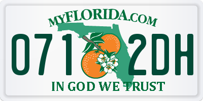FL license plate 0712DH