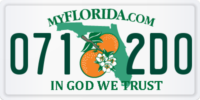 FL license plate 0712DO