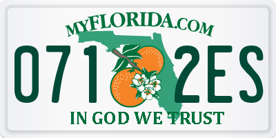 FL license plate 0712ES
