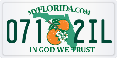 FL license plate 0712IL