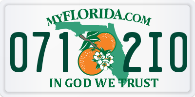 FL license plate 0712IO