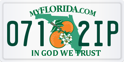 FL license plate 0712IP