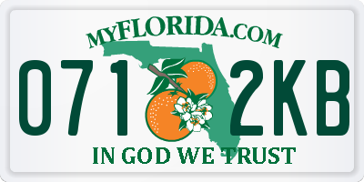 FL license plate 0712KB