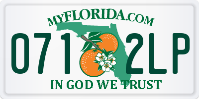 FL license plate 0712LP