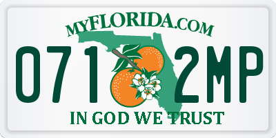 FL license plate 0712MP