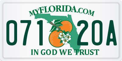 FL license plate 0712OA