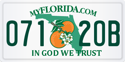 FL license plate 0712OB