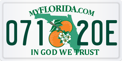 FL license plate 0712OE