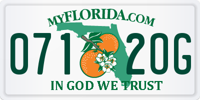 FL license plate 0712OG