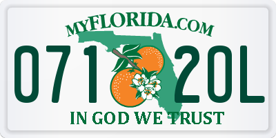 FL license plate 0712OL