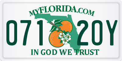 FL license plate 0712OY