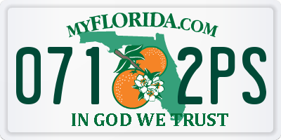 FL license plate 0712PS