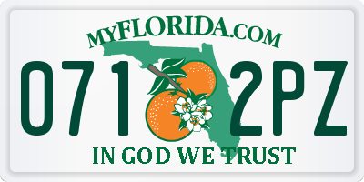 FL license plate 0712PZ