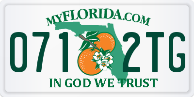 FL license plate 0712TG