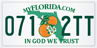 FL license plate 0712TT