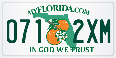 FL license plate 0712XM