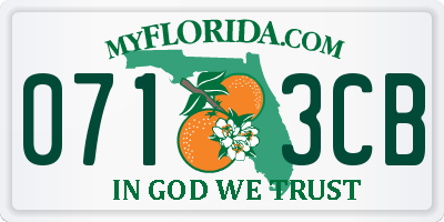 FL license plate 0713CB