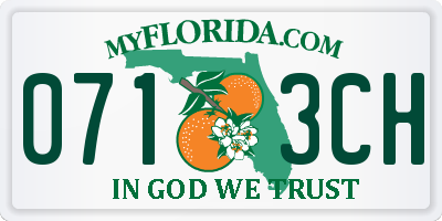 FL license plate 0713CH