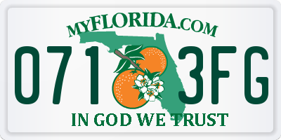 FL license plate 0713FG
