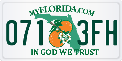 FL license plate 0713FH