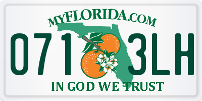 FL license plate 0713LH