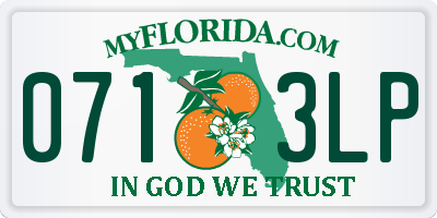 FL license plate 0713LP