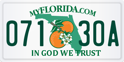 FL license plate 0713OA