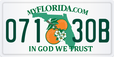 FL license plate 0713OB