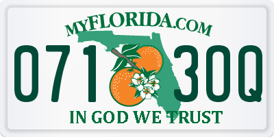 FL license plate 0713OQ