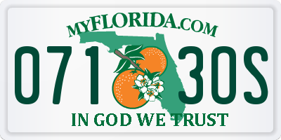 FL license plate 0713OS