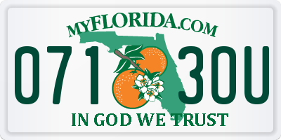 FL license plate 0713OU