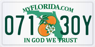 FL license plate 0713OY