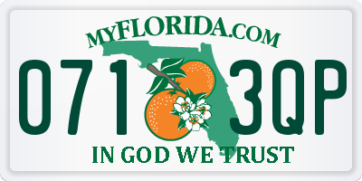 FL license plate 0713QP