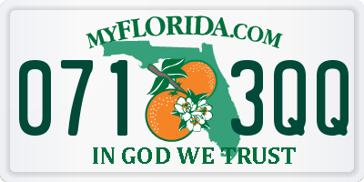 FL license plate 0713QQ